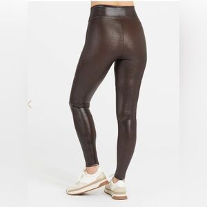 Spanx Croc Faux Leather leggins